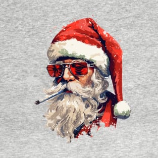 Santa Smoking T-Shirt